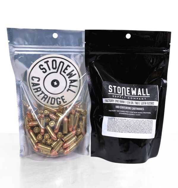 9mm Luger 124gr TMJ  – Factory Seconds (1 box limit)